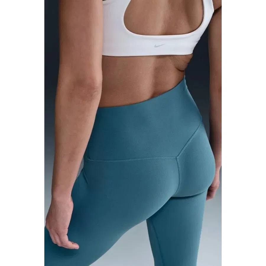 Женские тренировочные леггинсы 7/8 с высокой посадкой Dri Fit Zenvy Gentle Support Infina Soft, Nike, Синий — фото 2