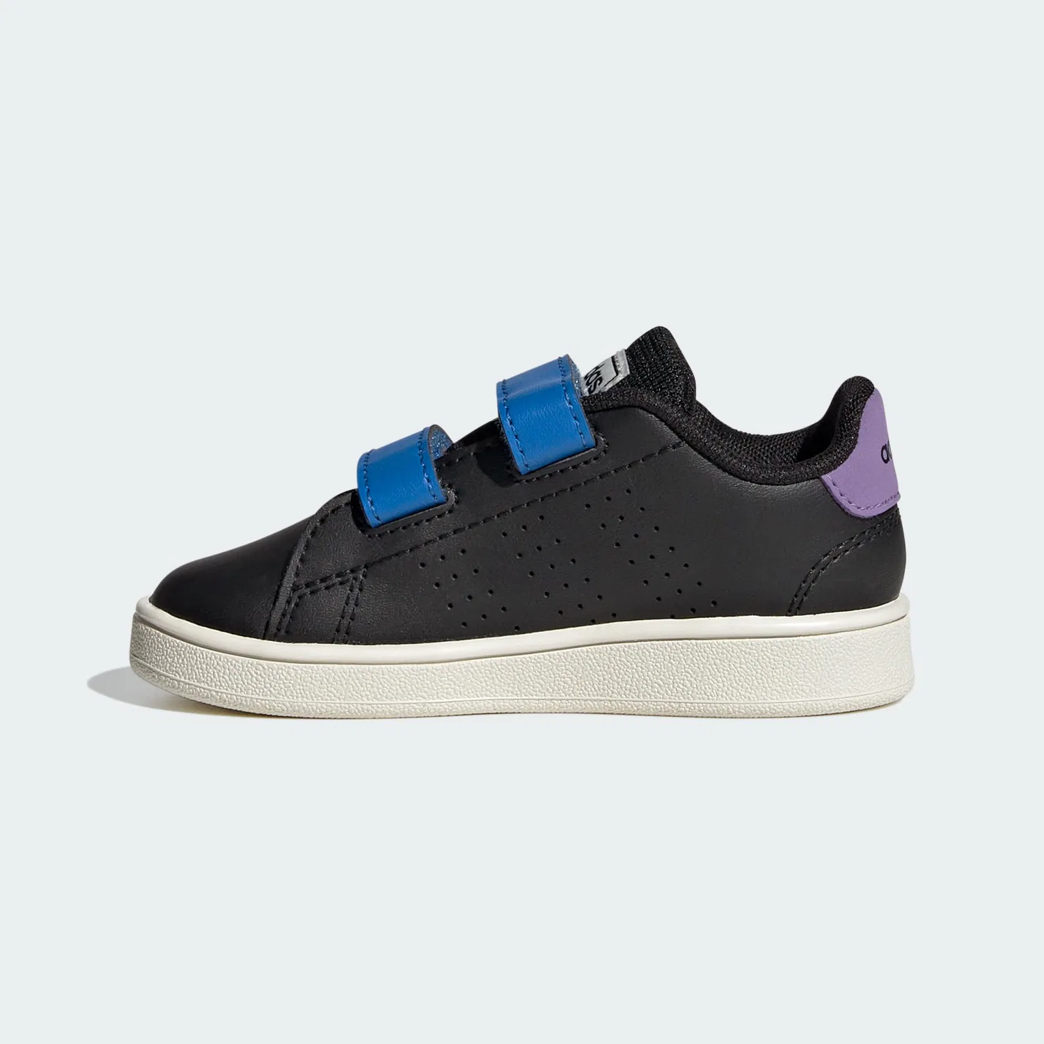 Детские кроссовки для мальчиков низкие Advantage Cf I Adidas, Core Black Core Black Violet Fusion — фото 2