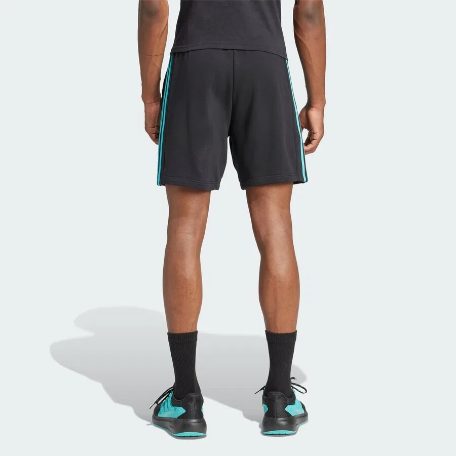 Спортивные шорты ADIDAS PERFORMANCE Regular Workout Pants 'MERCEDES - AMG PETRONAS FORMULA ONE TEAM DNA SHORT' черного цвета — фото 3