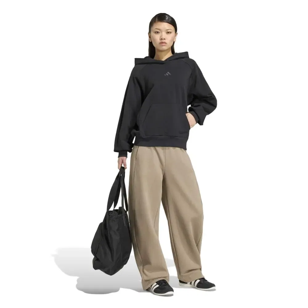 Джоггеры флисовые Adidas Essentials Contemporary Fleece Barrel, бежевый — фото 4