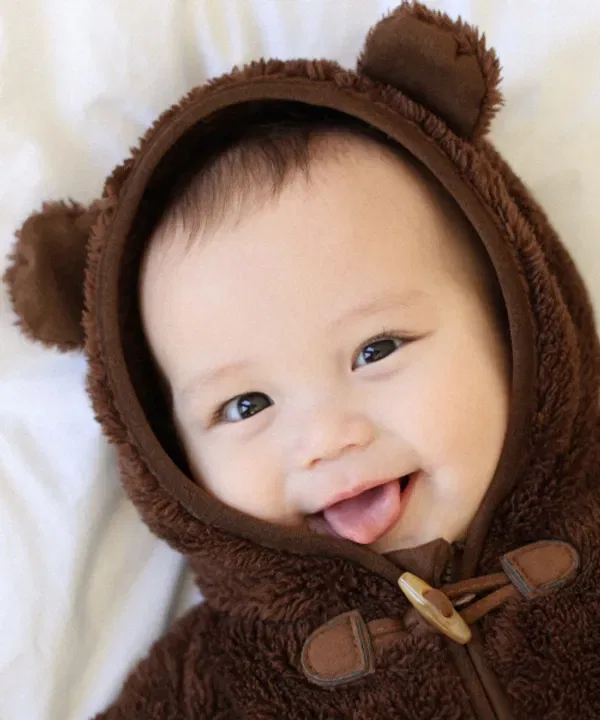 Комбинезон-кнопки с медвежонком, Baby The Loha, коричневый
