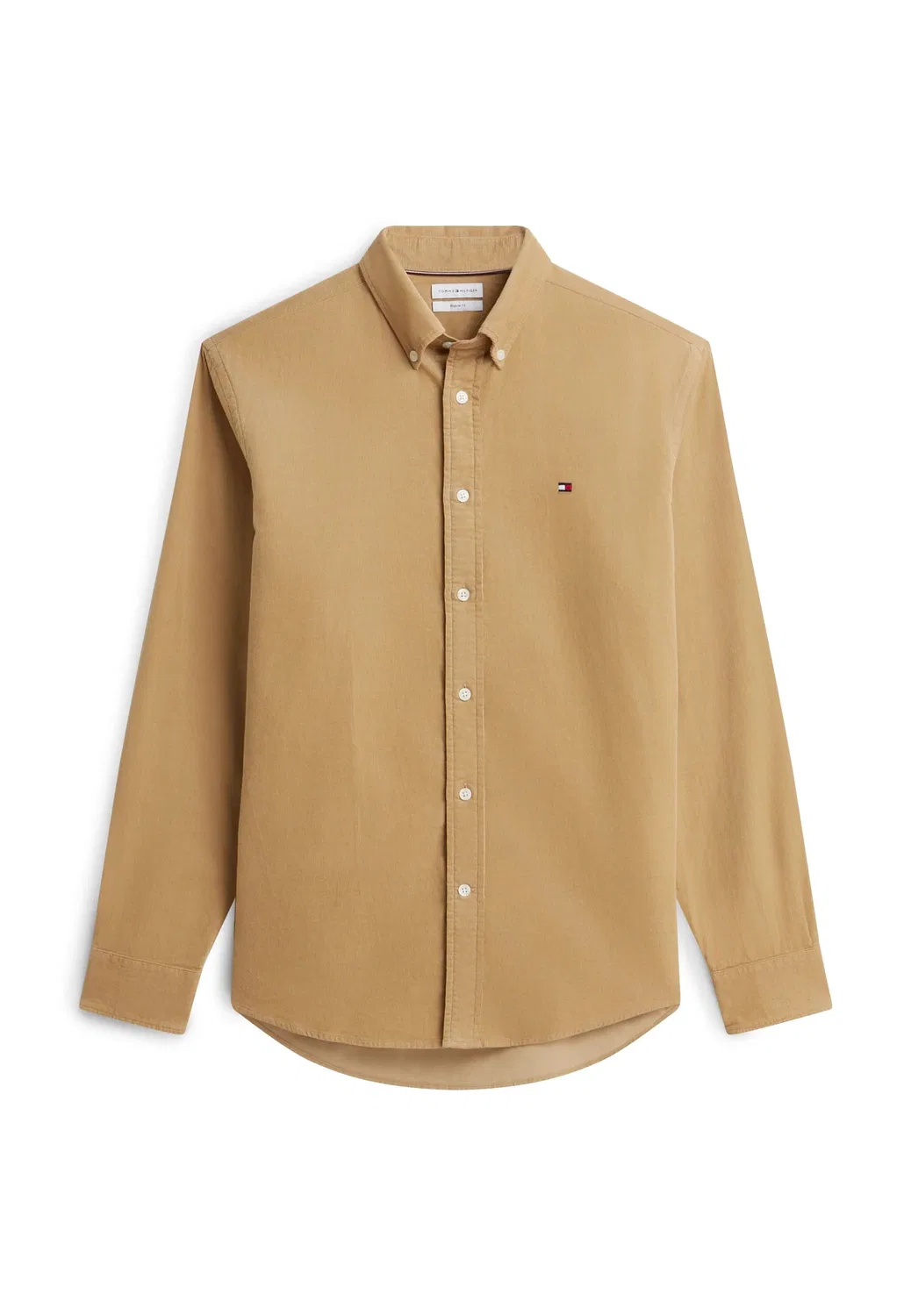 Однотонная вельветовая рубашка RF - рубашка Tommy Hilfiger, Desert — фото 4
