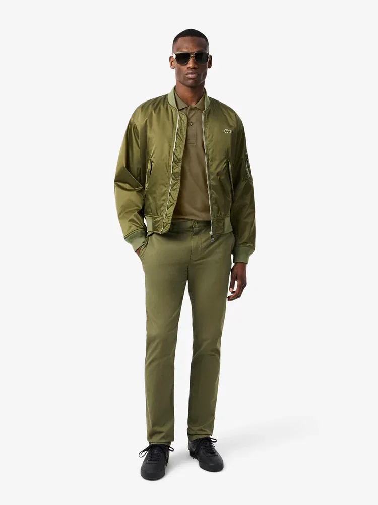 Футболка поло с мягким брендингом LACOSTE, Khaki — фото 4