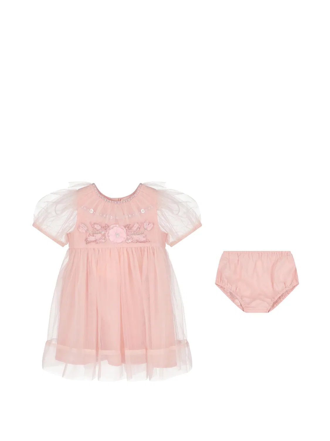 Комплект Bébé Judy из платья и блумеров Tutu Du Monde, розовый