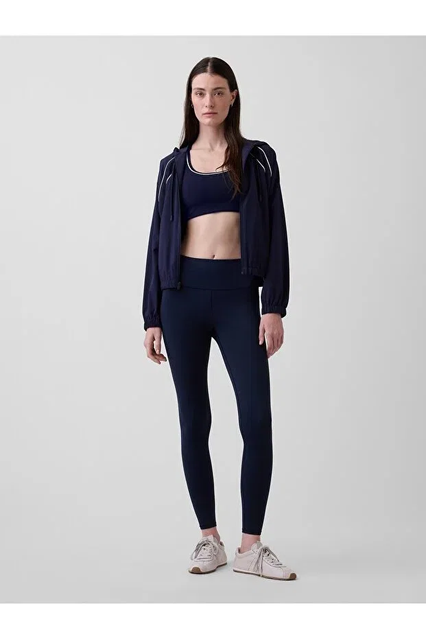 Женская ветровка с капюшоном Gap, Navy Blue-001 — фото 4