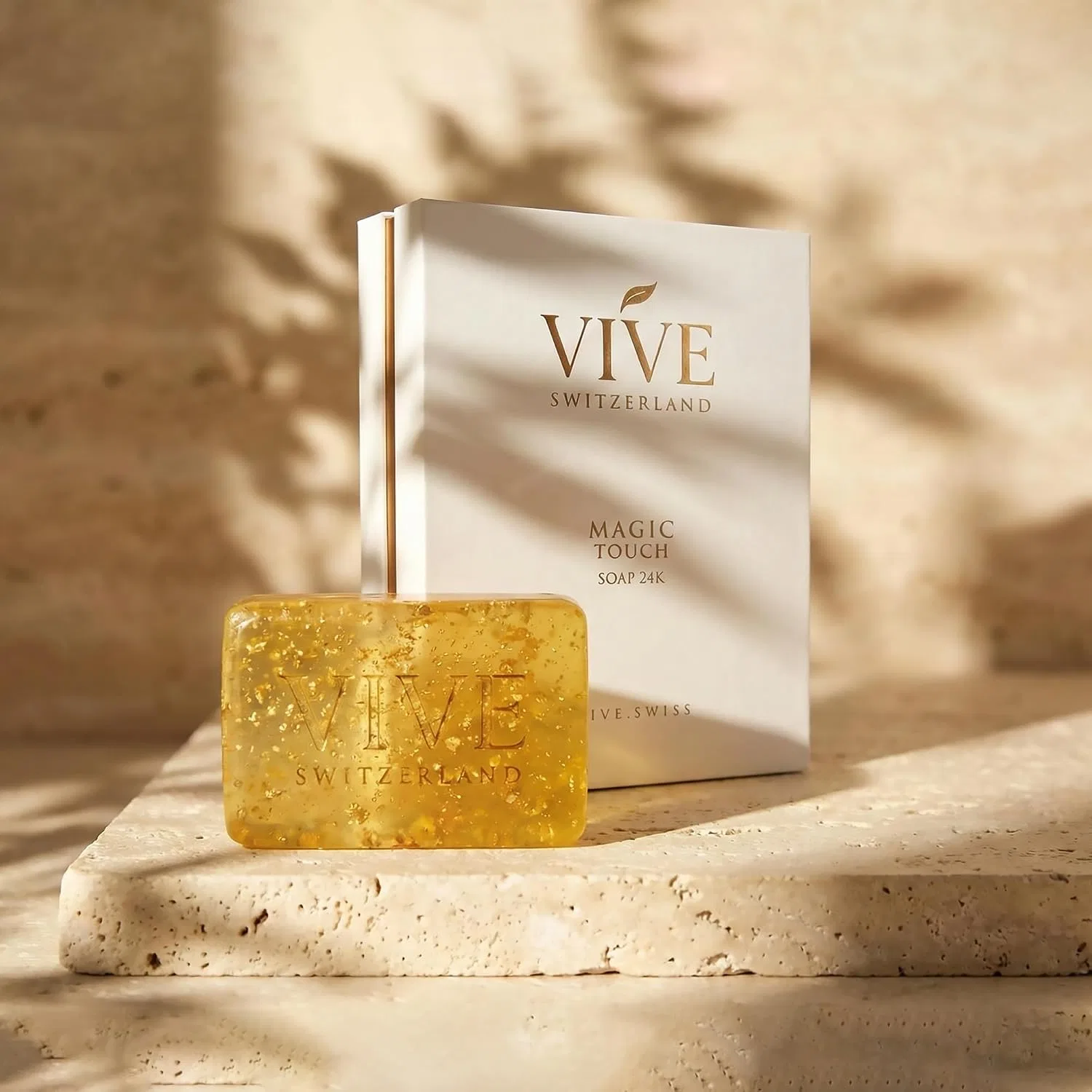 Мыло VIVE Magic Touch 24K с частицами золота, 100 г Vive Switzerland — фото 2