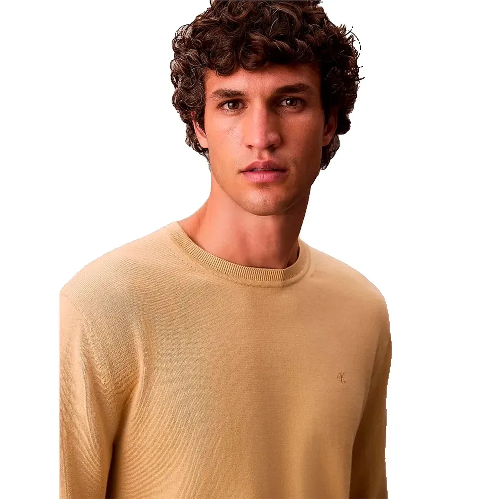 Мужской пуловер из хлопка Supima Calvin klein, Brown — фото 4