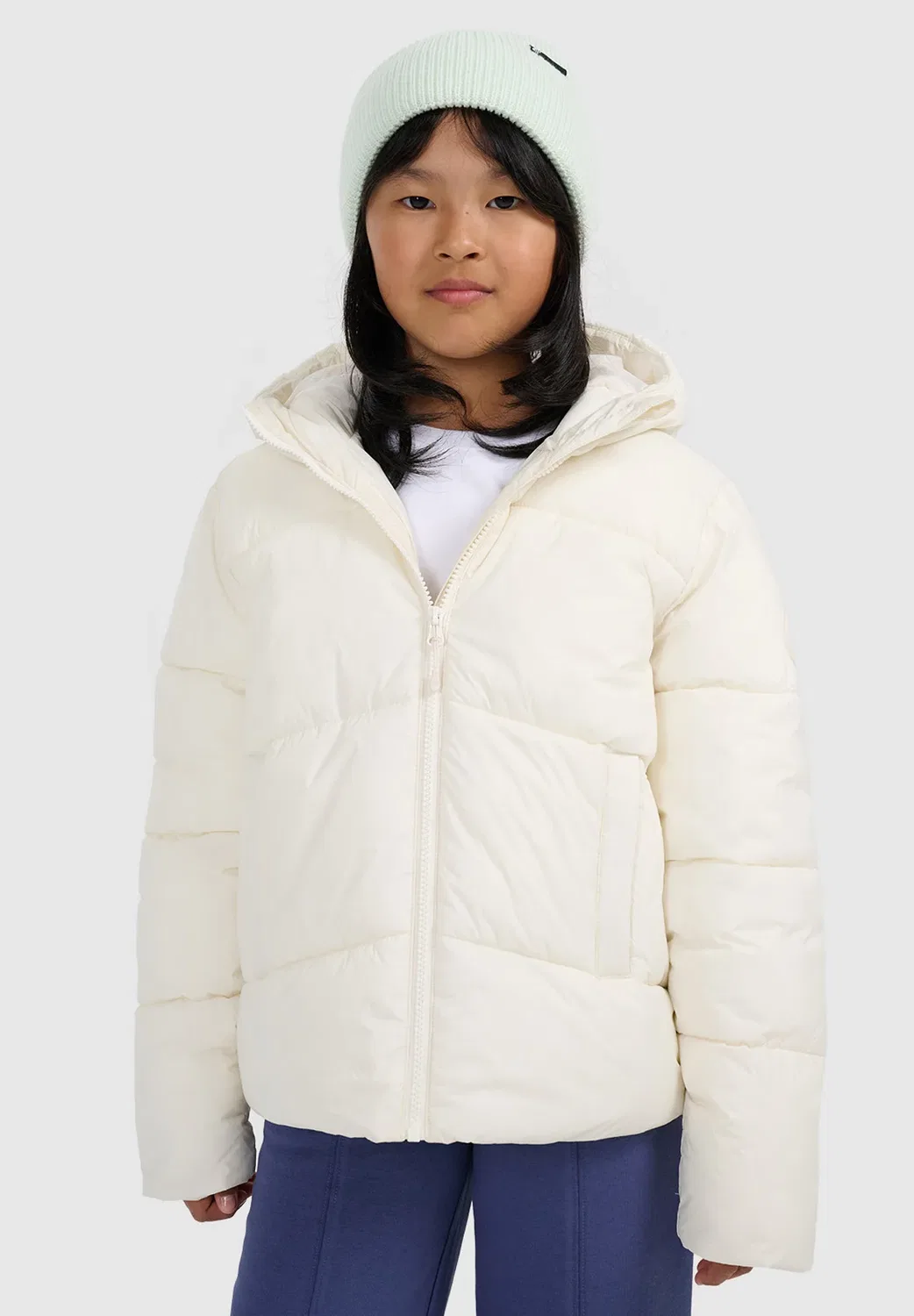 Зимняя куртка 4F, Off-White — фото 2