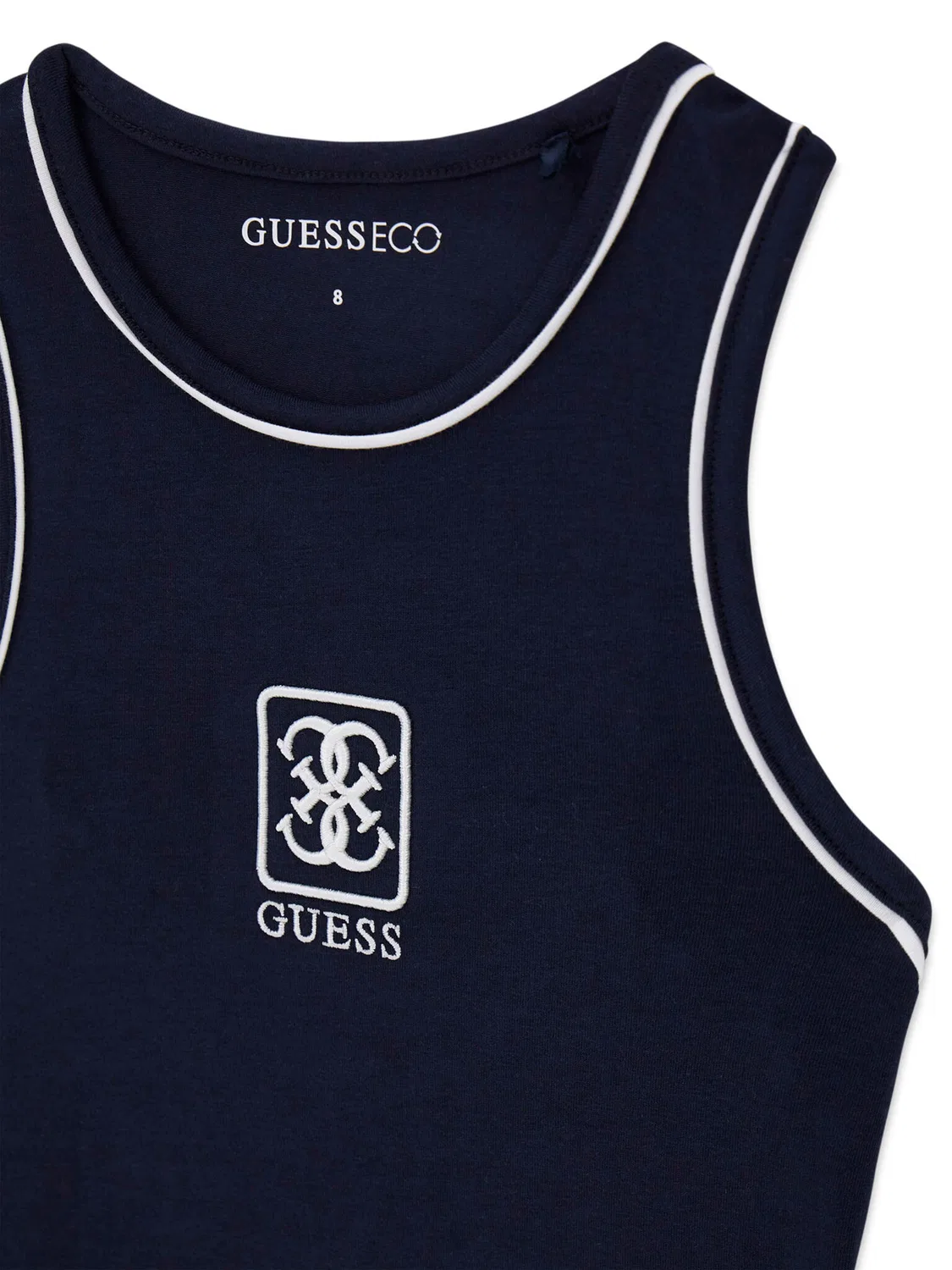 Топ стандартного кроя для девочки Guess, темно-синий — фото 3