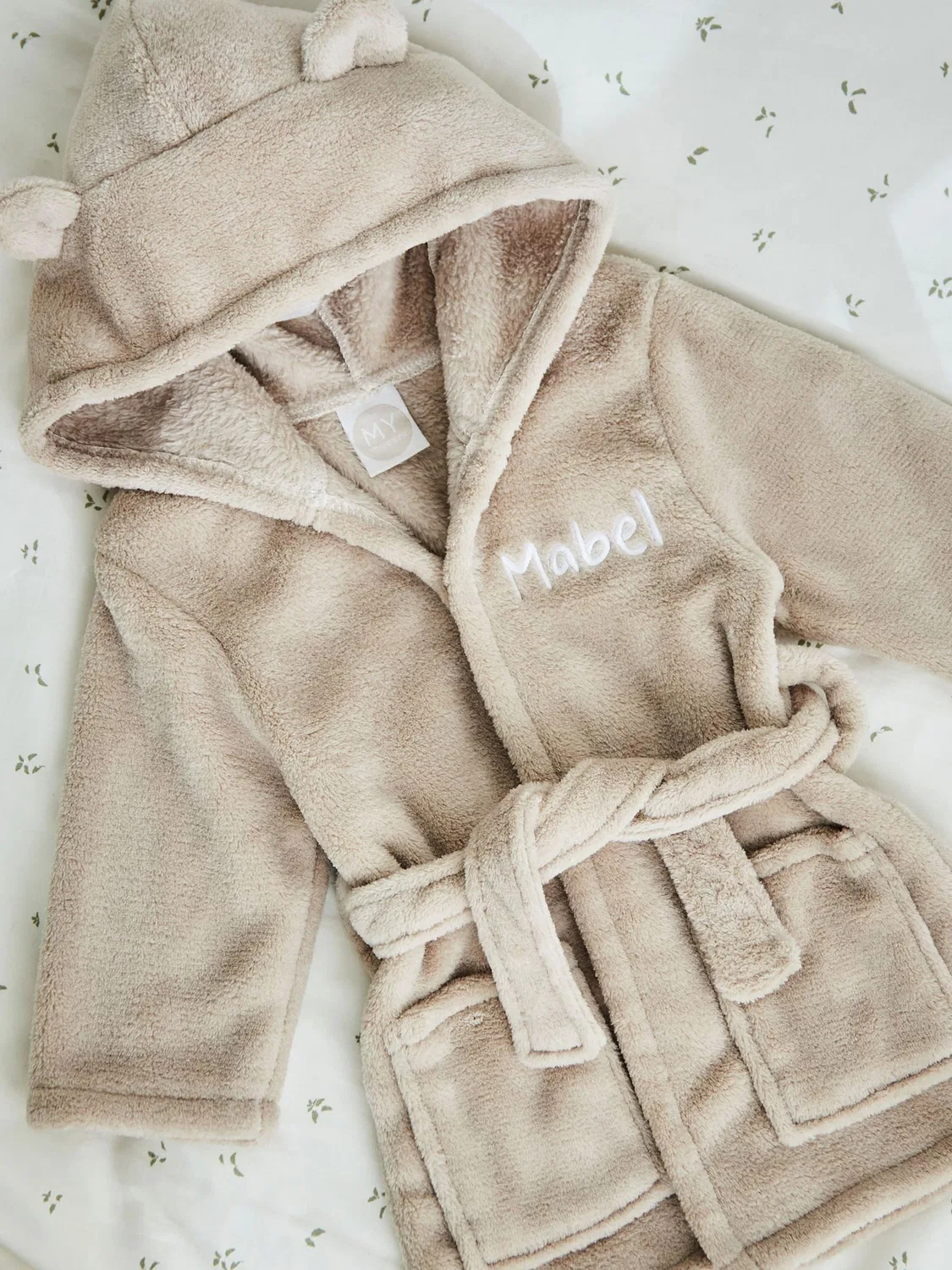 Халат с капюшоном My 1st Years, Овсяный флис