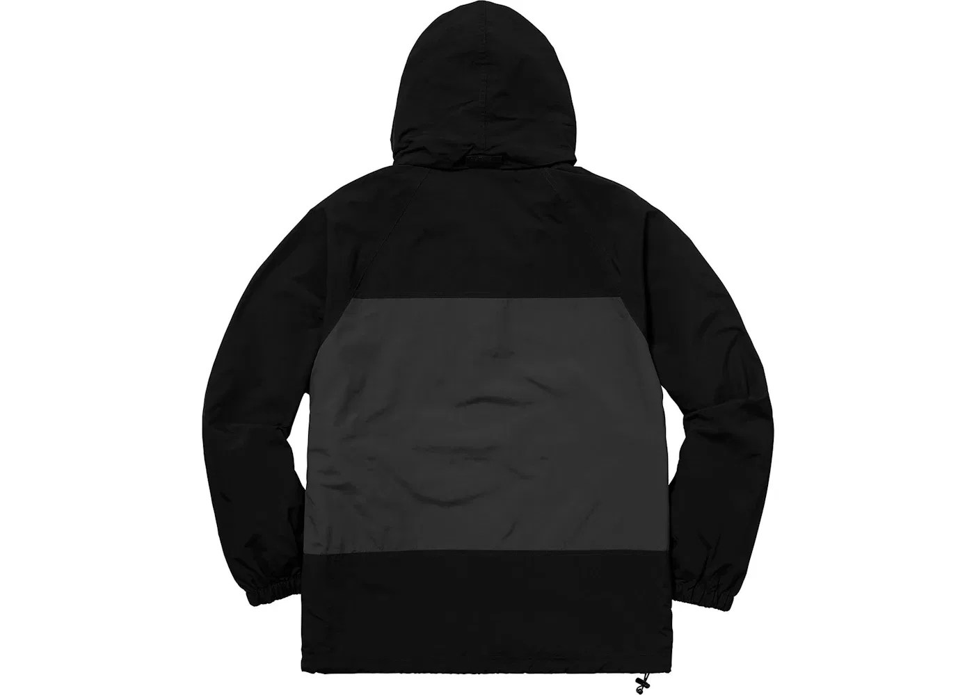 Мужская куртка-полузастежка с капюшоном Supreme Pullover, Black — фото 3