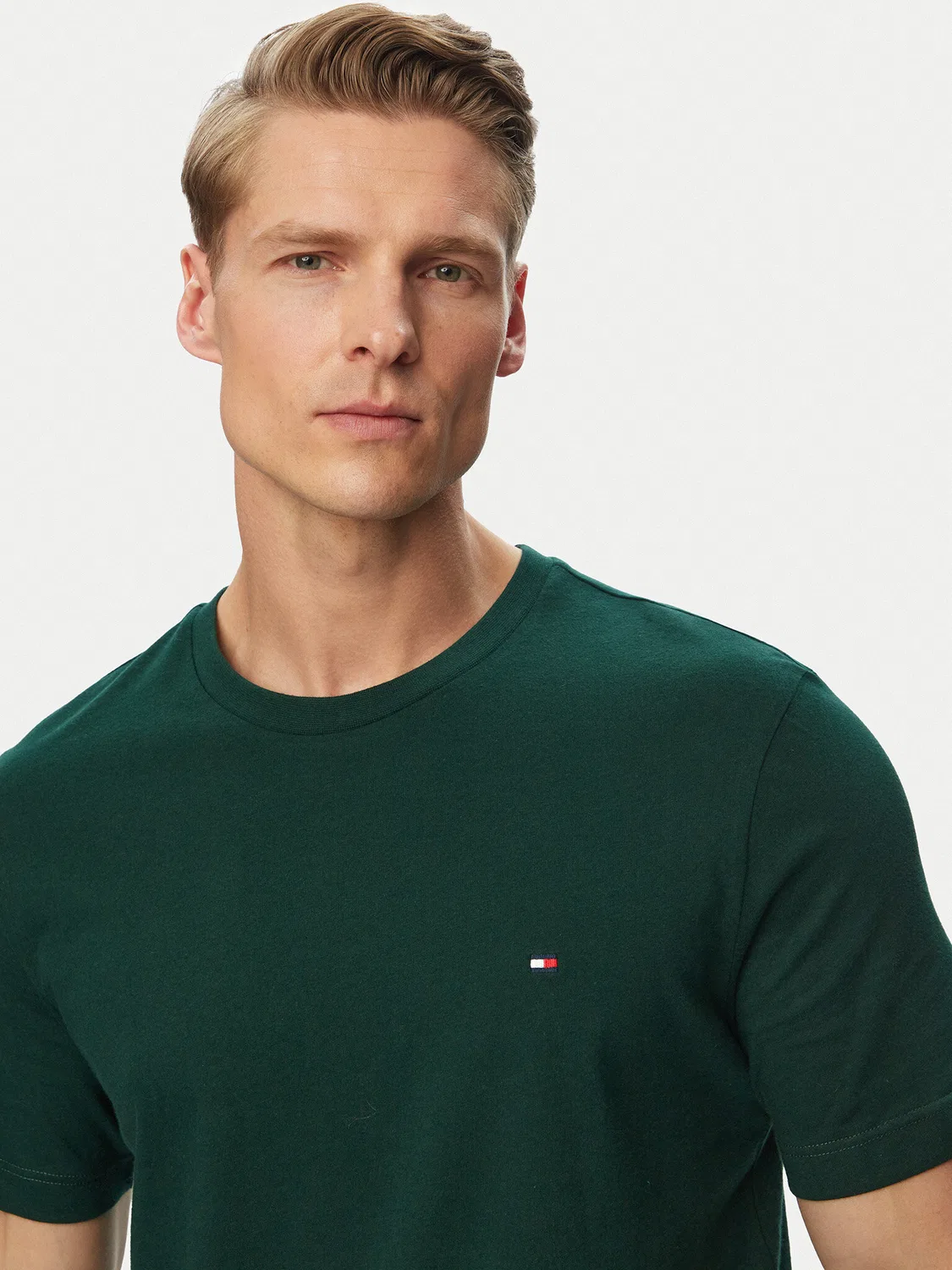 Мужская футболка стандартного кроя Ess Seasonal Tommy Hilfiger, зеленый — фото 4