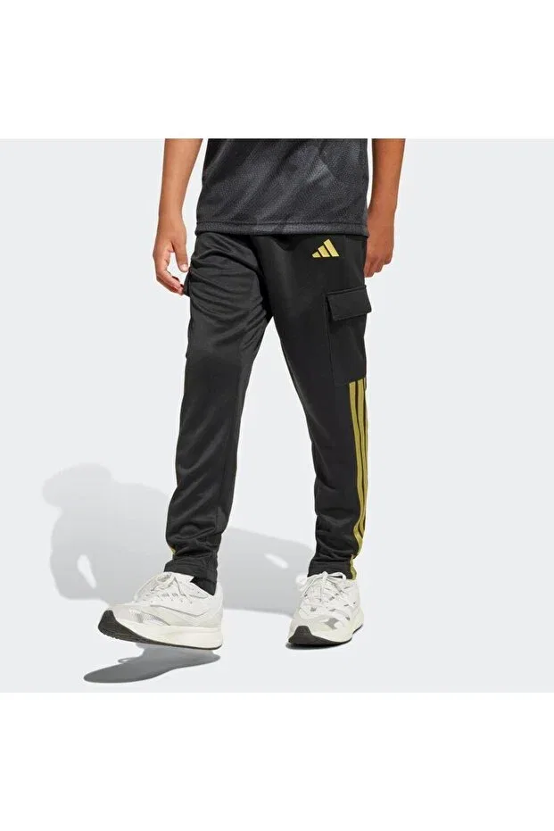 Детские спортивные штаны для девочек скинни Adidas, Black — фото 2
