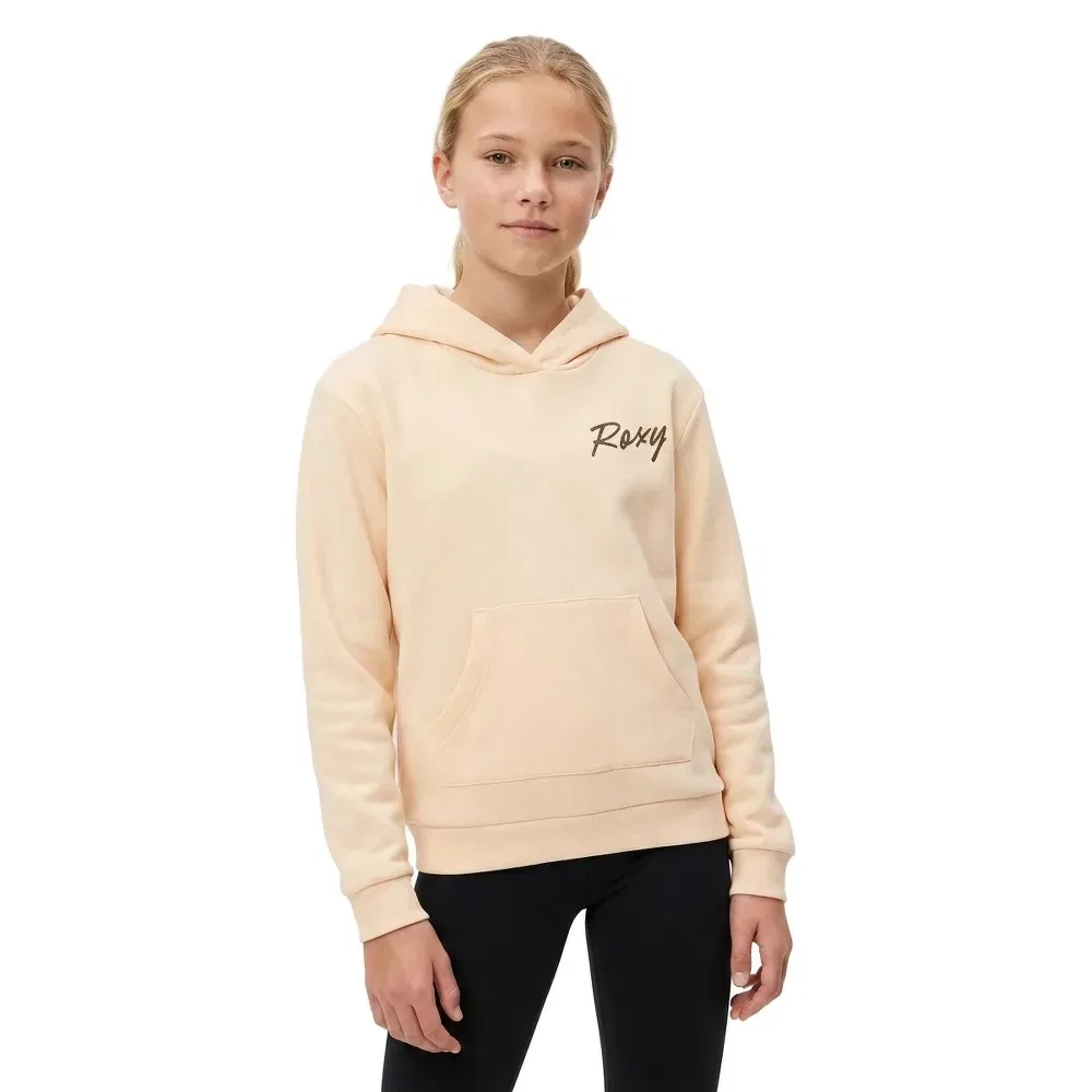 Детское худи для девочек с принтом Surf Feeling Roxy, Beige