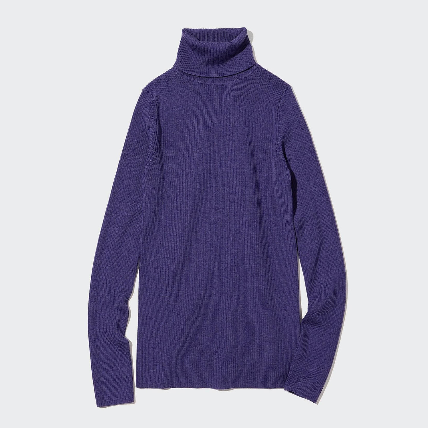 

Джемпер Uniqlo Extra Fine Merino Ribbed Turtleneck, фиолетовый (Размер XS)