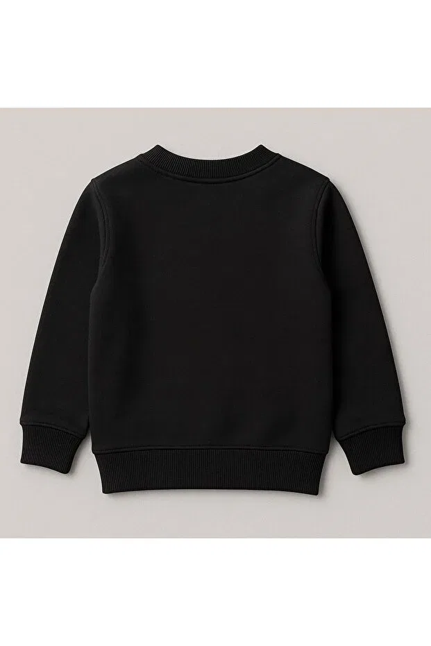 Детские свитшот для девочек с принтом Brawl stars Svart Wear, Black — фото 2