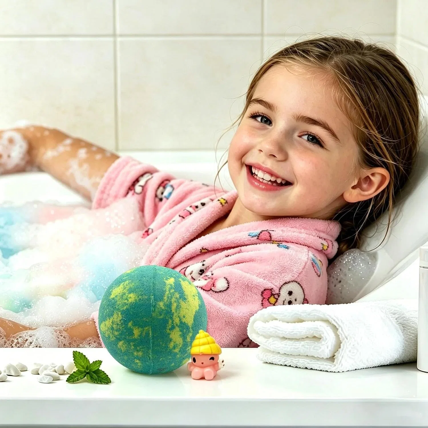 Бомбочки для ванны с игрушкой, мята, 1 Stück, 100 г Generisch — фото 2