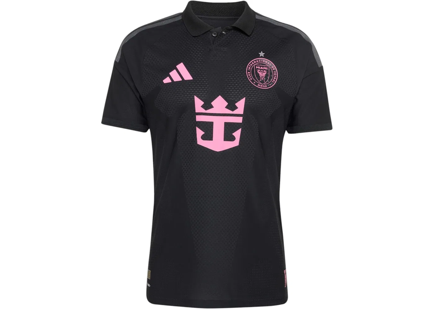 Мужская футбольная футболка с длинным рукавом Inter CF 26/27 Away Authentic Jersey Adidas, Black Bliss Pink
