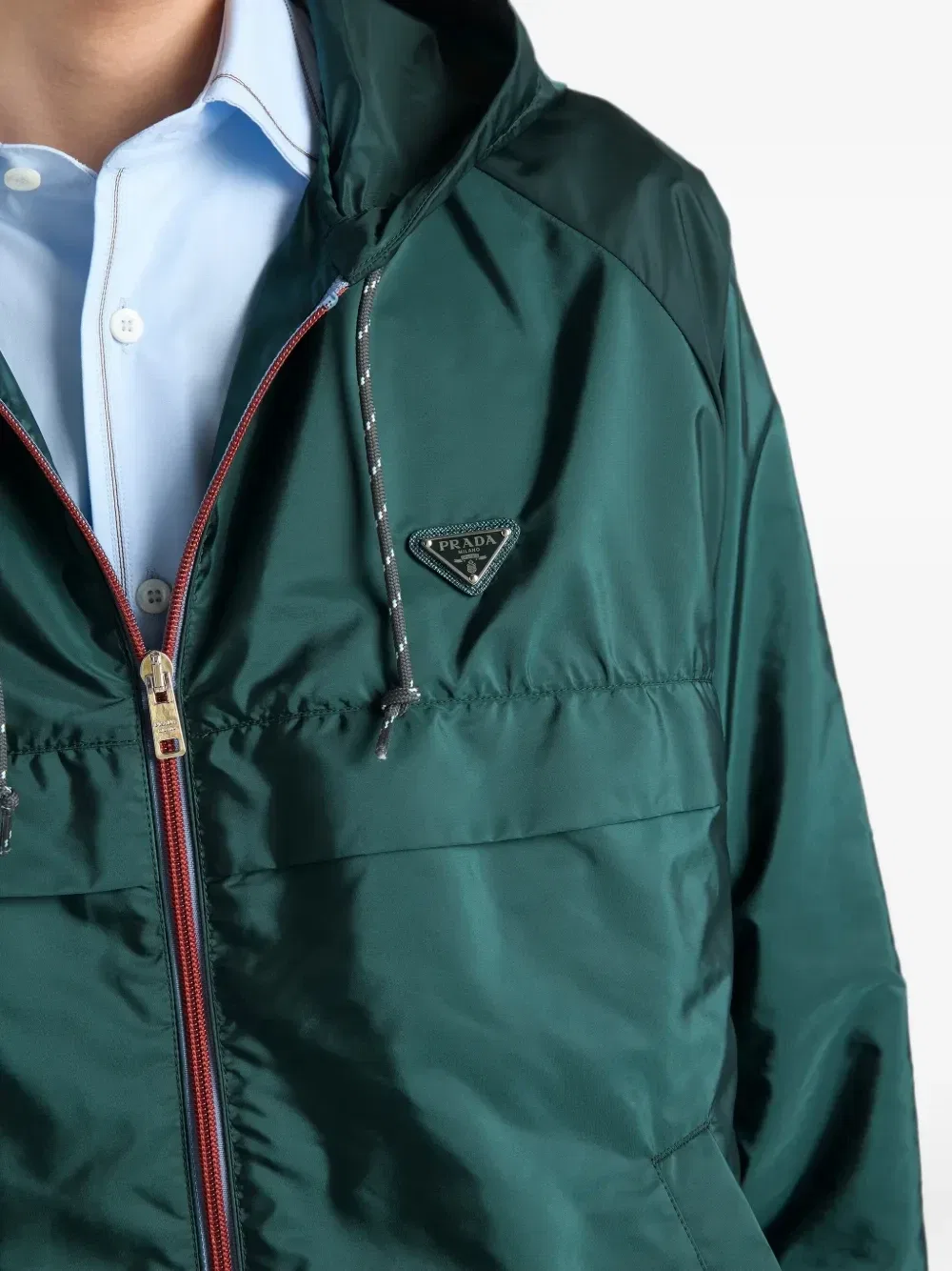 Куртка Re-Nylon Prada, зеленый — фото 4