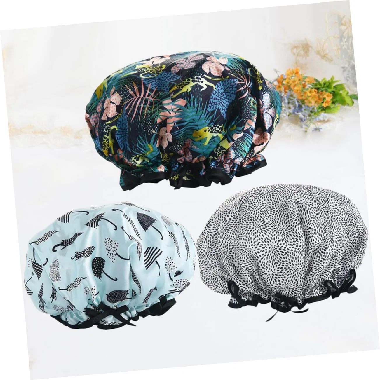 Шапочка для душа 6 Pieces, 7LiuYueFei6, Medium, Assorted Colours — фото 3