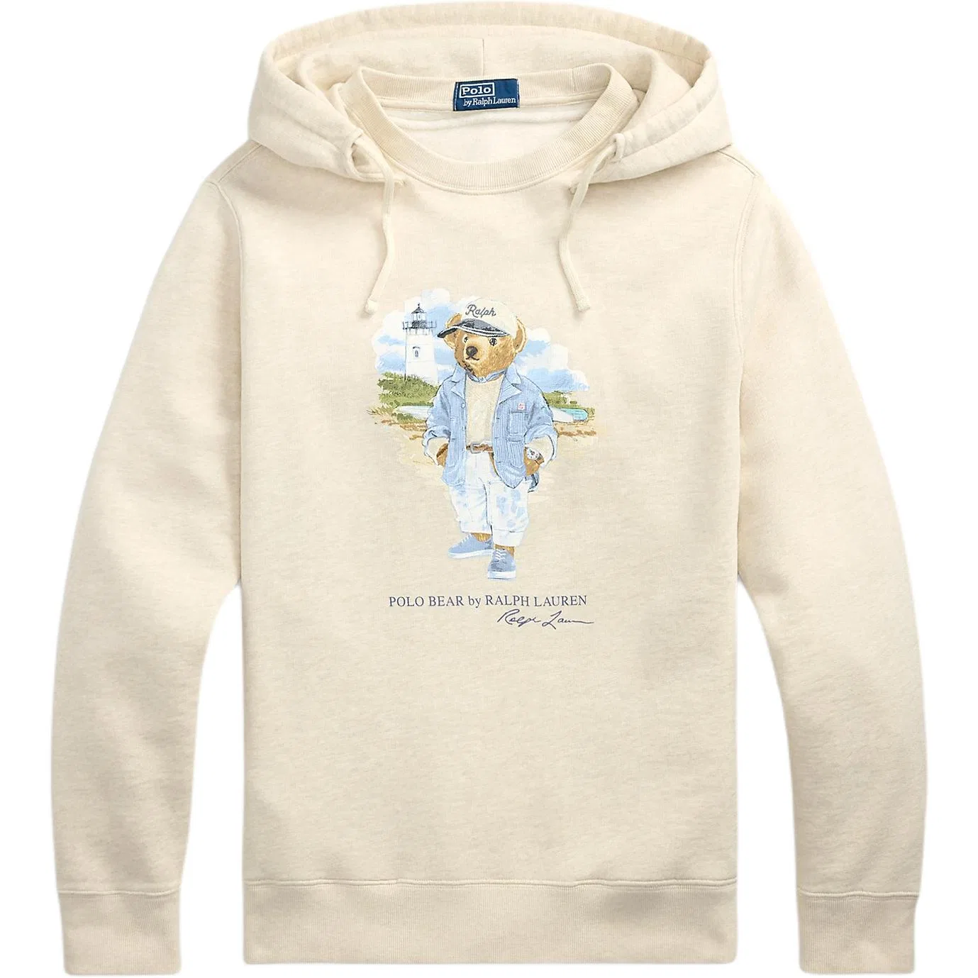 Худи с утяжками и медведем, Polo Ralph Lauren, Beige