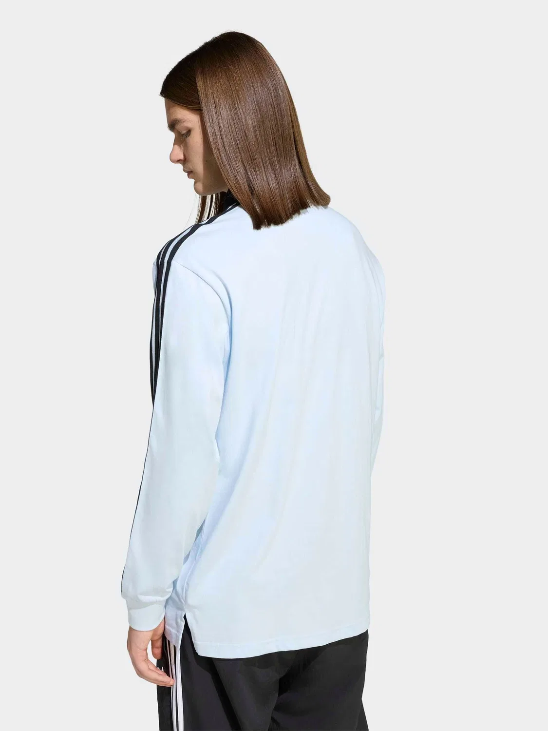 Поло регби, свободный крой, adidas Originals, светло-голубой — фото 2