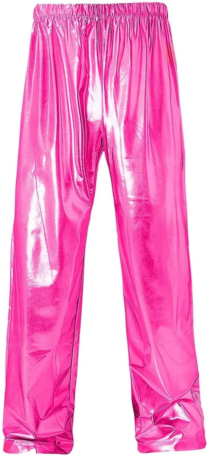 Мужские брюки с пайетками, модель Metallic Disco, розовый — фото 3