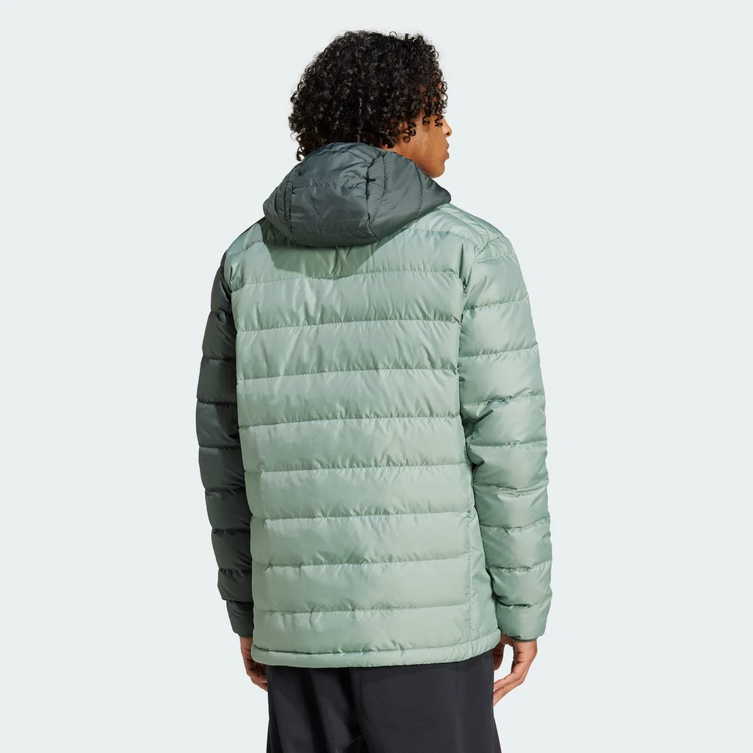 Мужская куртка с капюшоном Terrex Multi Light Hooded Daunenjacke Adidas, Grun Khakigrun — фото 3