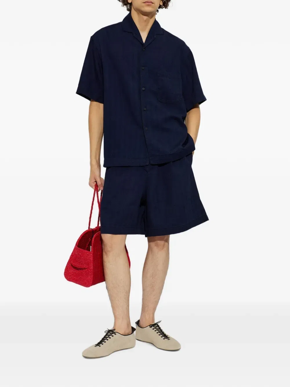 Джинсовые шорты The de-Nîmes Venice JACQUEMUS, синий — фото 2