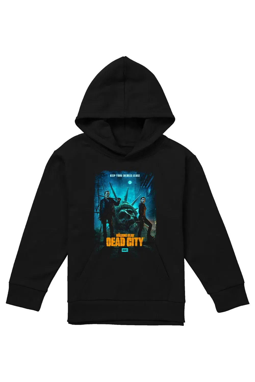 Детский худи с принтом Dead City Poster Art, The Walking Dead, Black