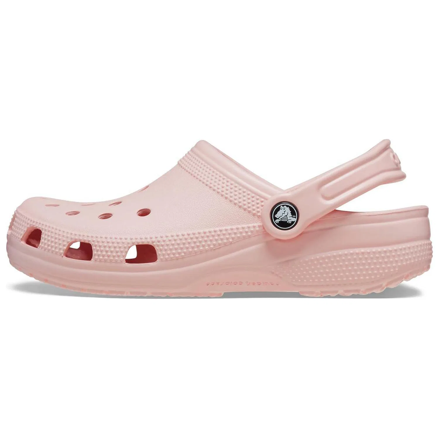 Crocs Детские сабо из ЭВА с цветком Классик Крокс, Quartz Pink — фото 3