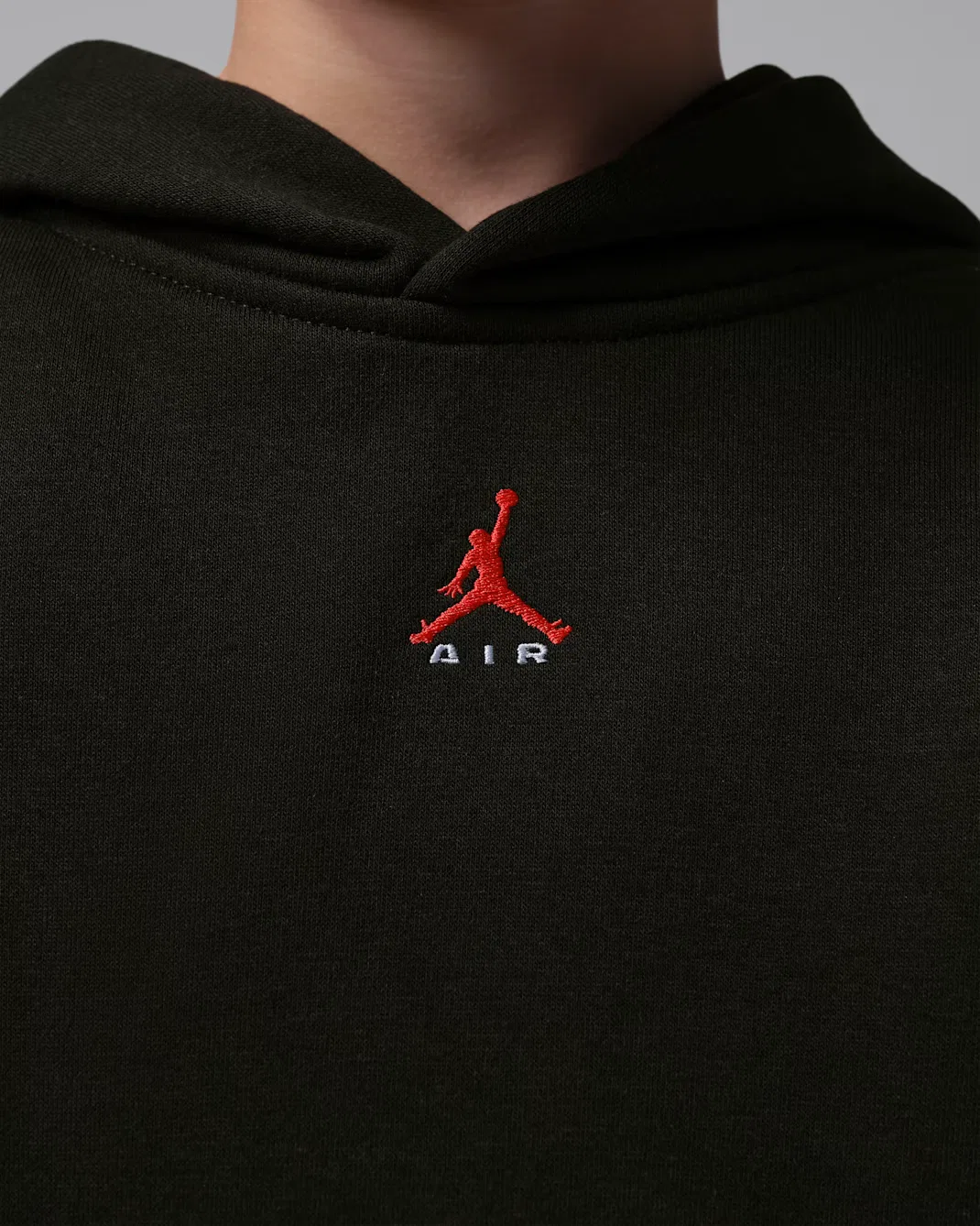 Детская толстовка с капюшоном Jordan Brooklyn Fleece, Black — фото 4