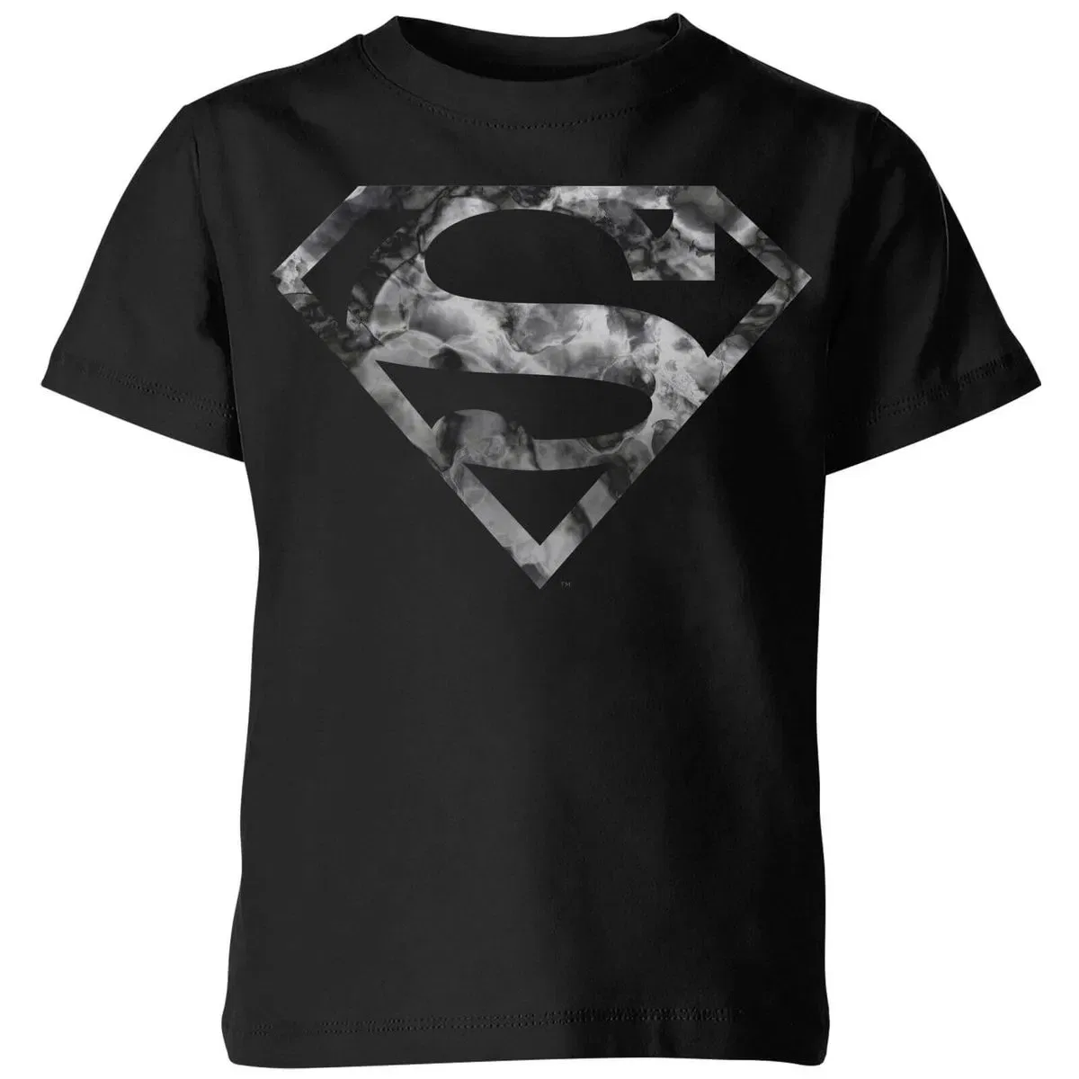 Детская футболка с принтом Superman Logo Dc Comics, Black