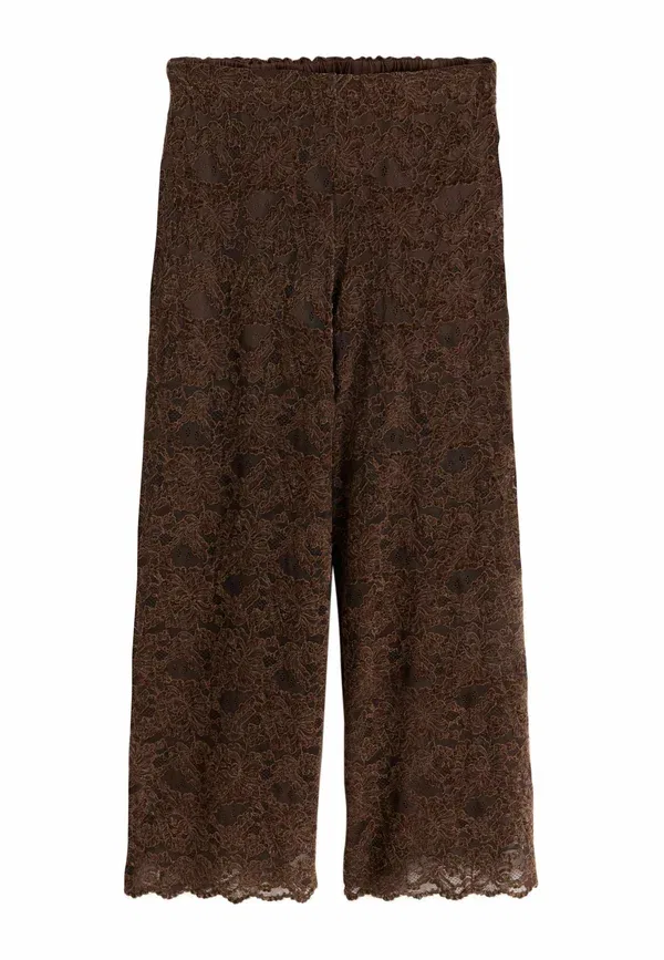 Брюки кружевные Trousers Next, chocolate brown, коричневый/шоколадный