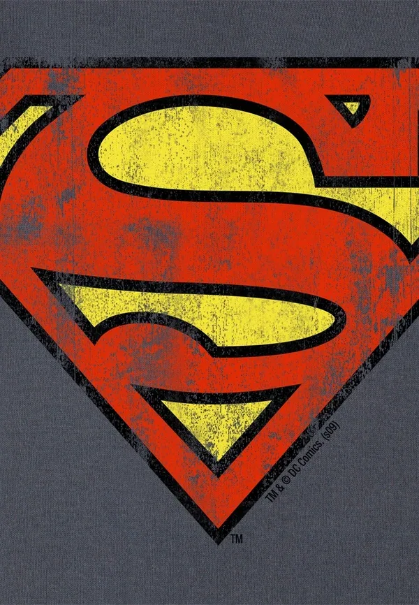 Боди с принтом Superman Logoshirt blau-grau, серый — фото 3
