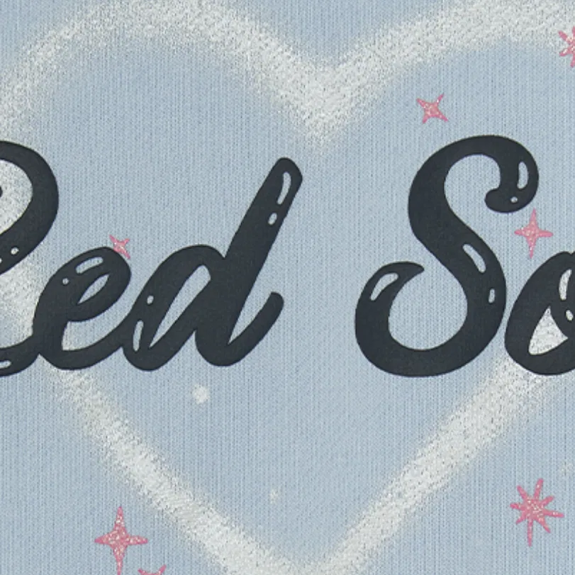 Детская толстовка с принтом Boston Red Sox MLB KIDS, Heather Gray Sky Blue — фото 4