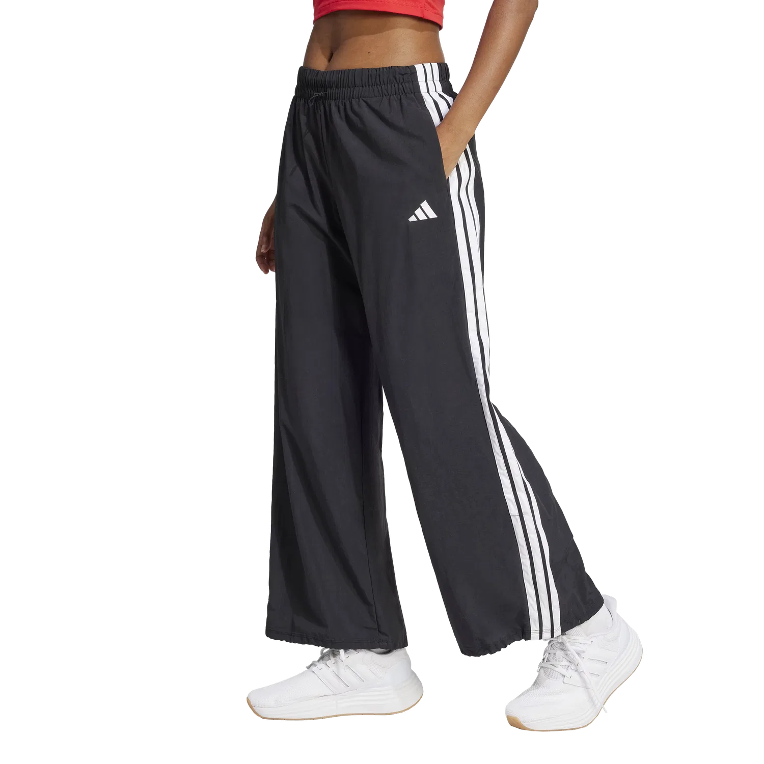 Женские спортивные штаны свободного кроя Adidas, черный — фото 3