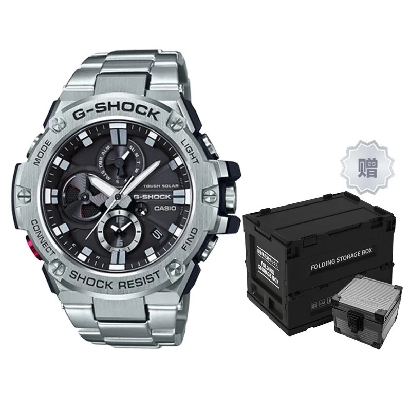 

Часы Casio G-Steel GST-B100D-1A + многофункциональный кейс для хранения