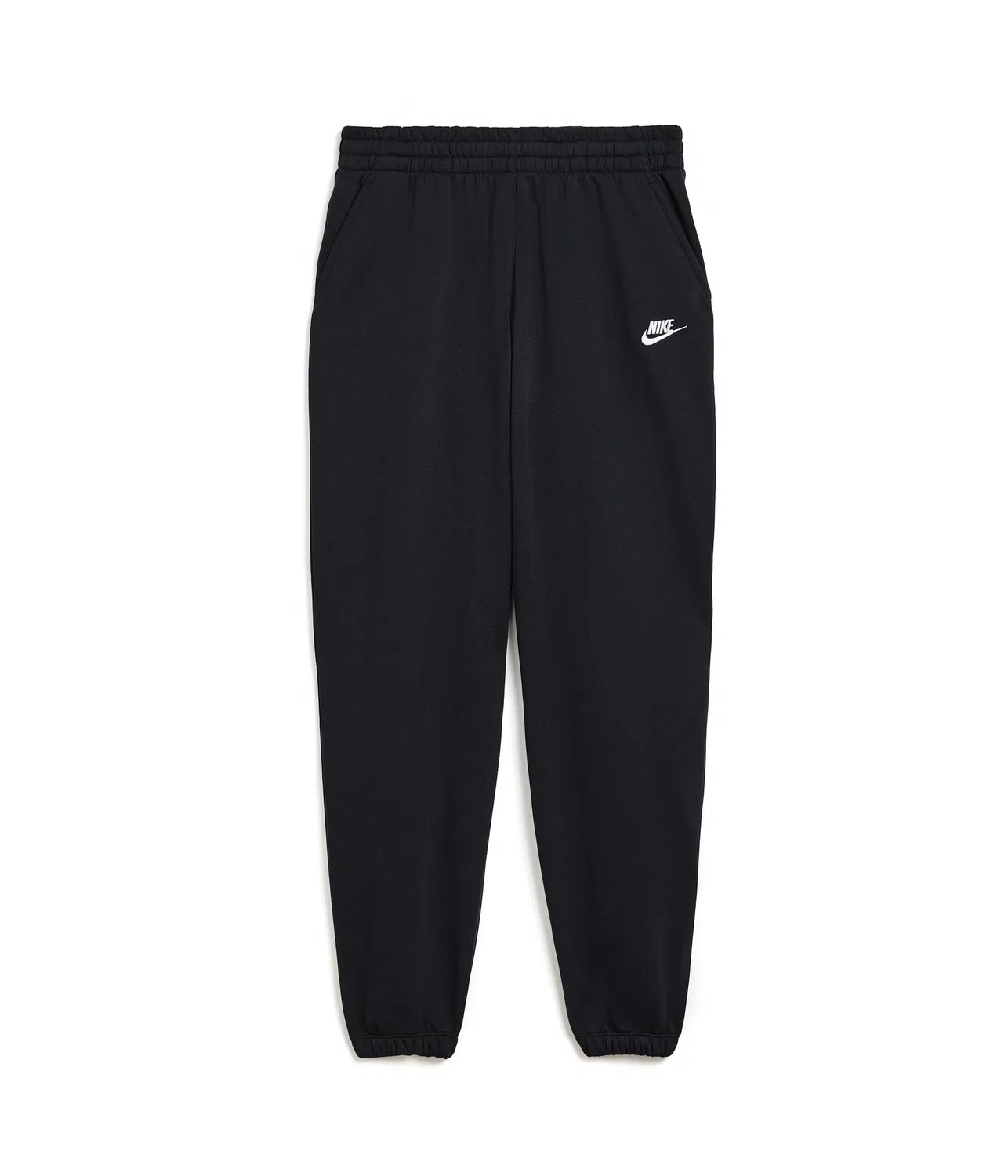 Свободные флисовые брюки Sportswear Club (для детей постарше) Nike Kids, Black/White