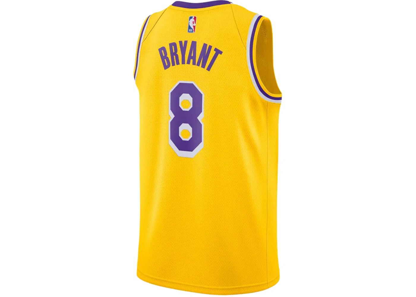 Мужская баскетбольная джерси с длинным рукавом Nike NBA Los Angeles Lakers Icon Edition Kobe Bryant Swingman Jersey, Amarillo/Purple/White — фото 2