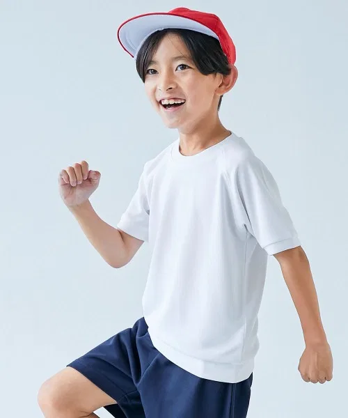 Детская футболка с коротким рукавом, хлопковая, модель School Gym Top, devirock, White