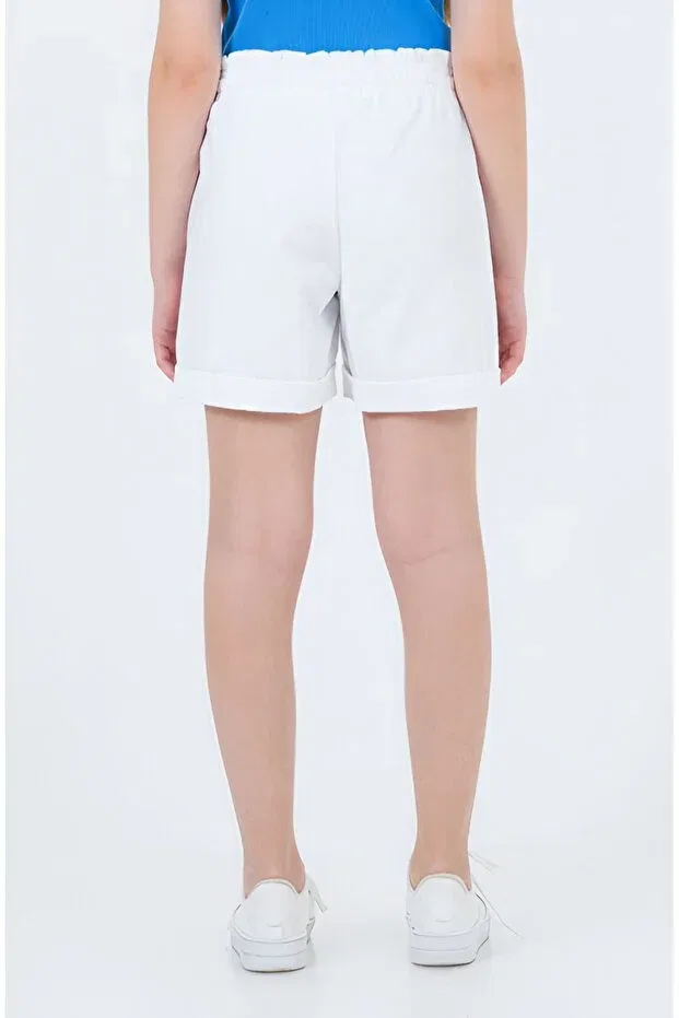 Детские шорты для девочек хлопковые Dmb Boys & Girls, White — фото 2