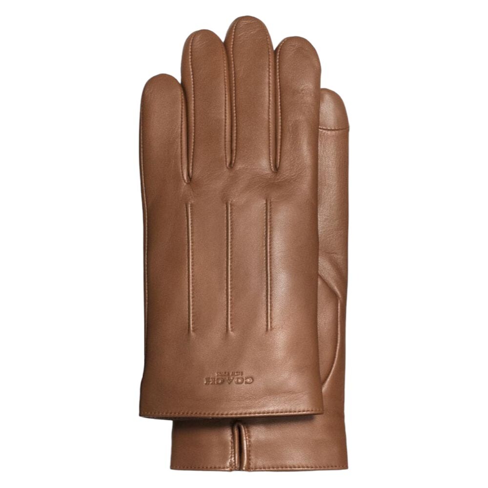 

Перчатки Coach Outlet Leather, коричневый