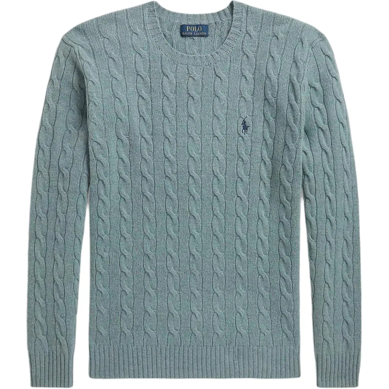 Мужской свитер с круглым вырезом Turquoise Polo Ralph Lauren, Бирюзовый