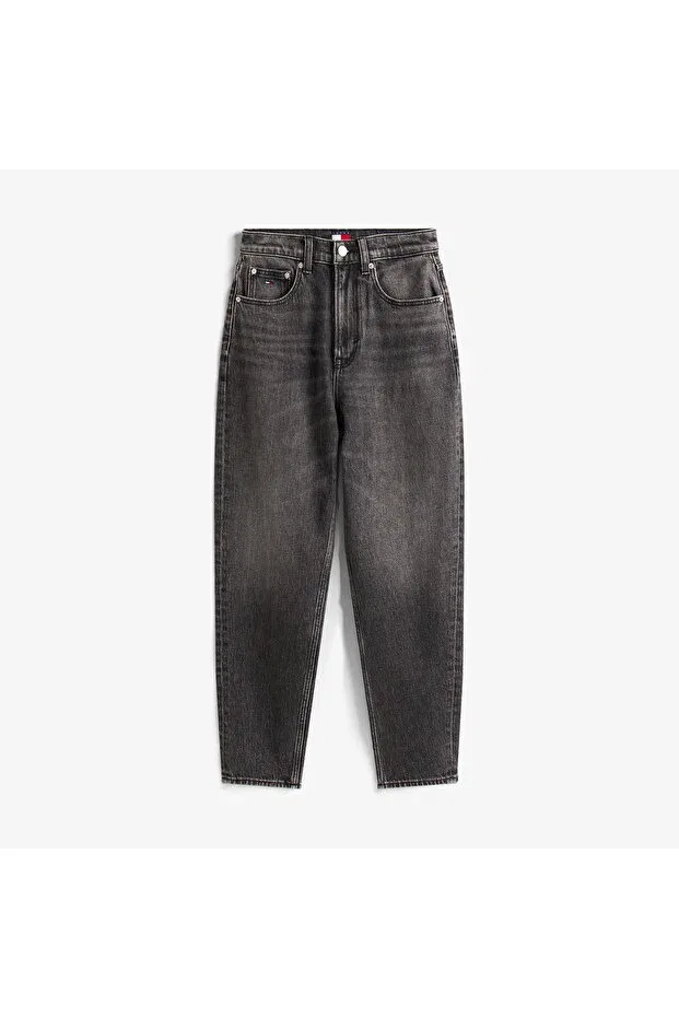 Женские джинсы зауженные Mom Tommy Hilfiger, Black — фото 4
