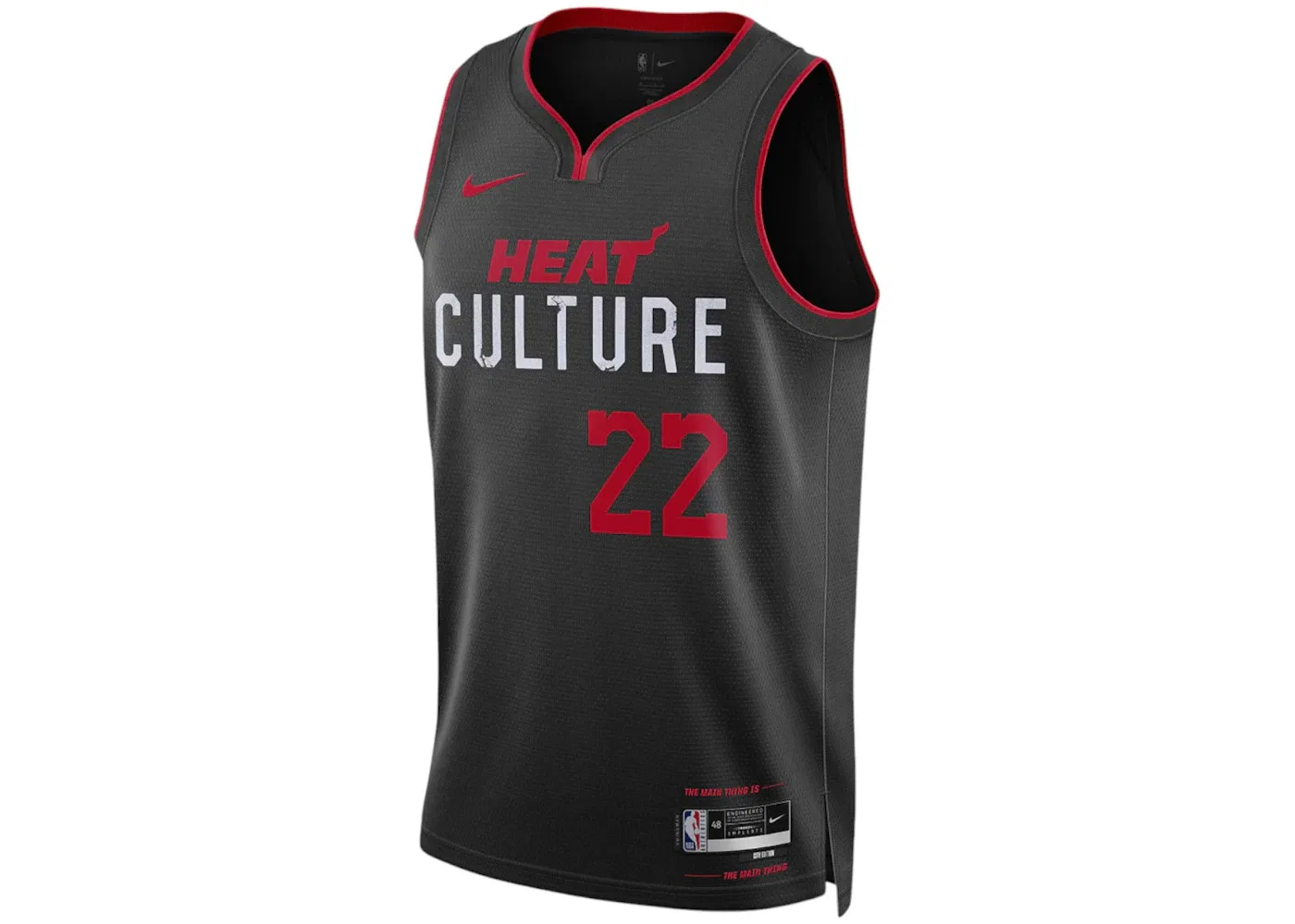 Мужская джерси с принтом Miami Heat Jimmy Butler Nike, Black