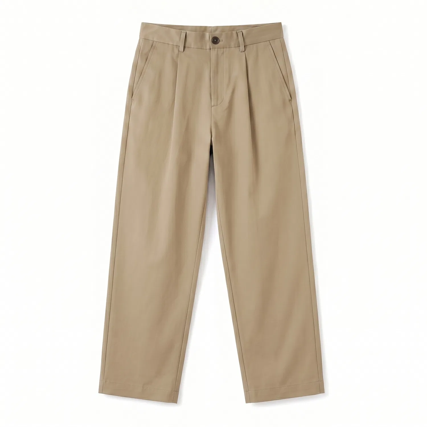 Детские брюки прямого кроя из хлопка Red bean, Khaki