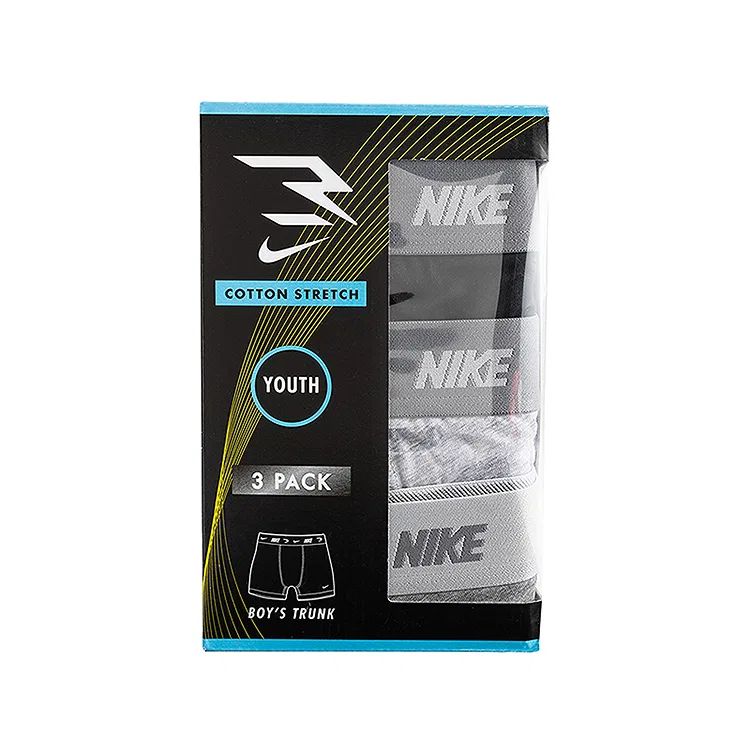 Детские трусы-боксеры с завышенной талией Nike Grade School Underpants Moderate Boxer Shorts Stretch, Magnet Gray — фото 4