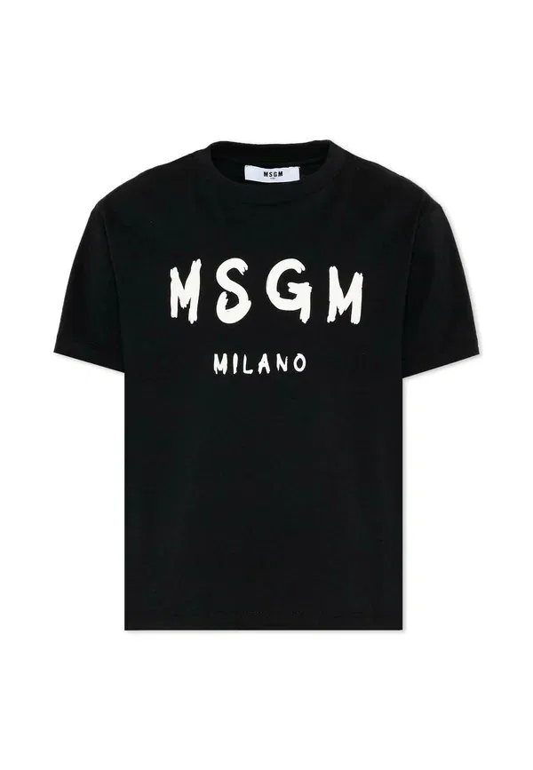 Футболка с принтом Unisex print t-shirt, Msgm, черный