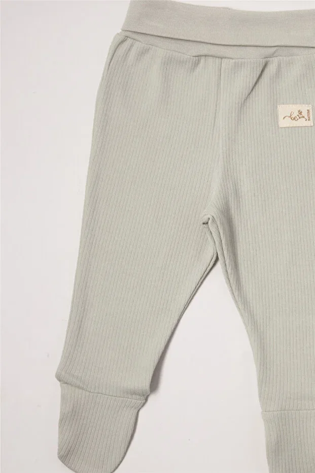 Детские брюки для девочек хлопковые Relaxed Fit Bebetto, Mint — фото 3